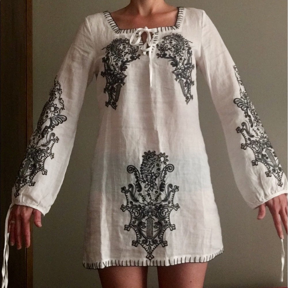 Embroidered Linen Tunic