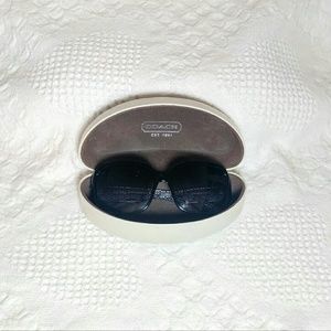 Coach black oversized women's sunglasses