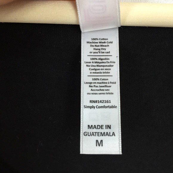 {Lularoe} Simply Comfortable Black Tee - Picture 6 of 6