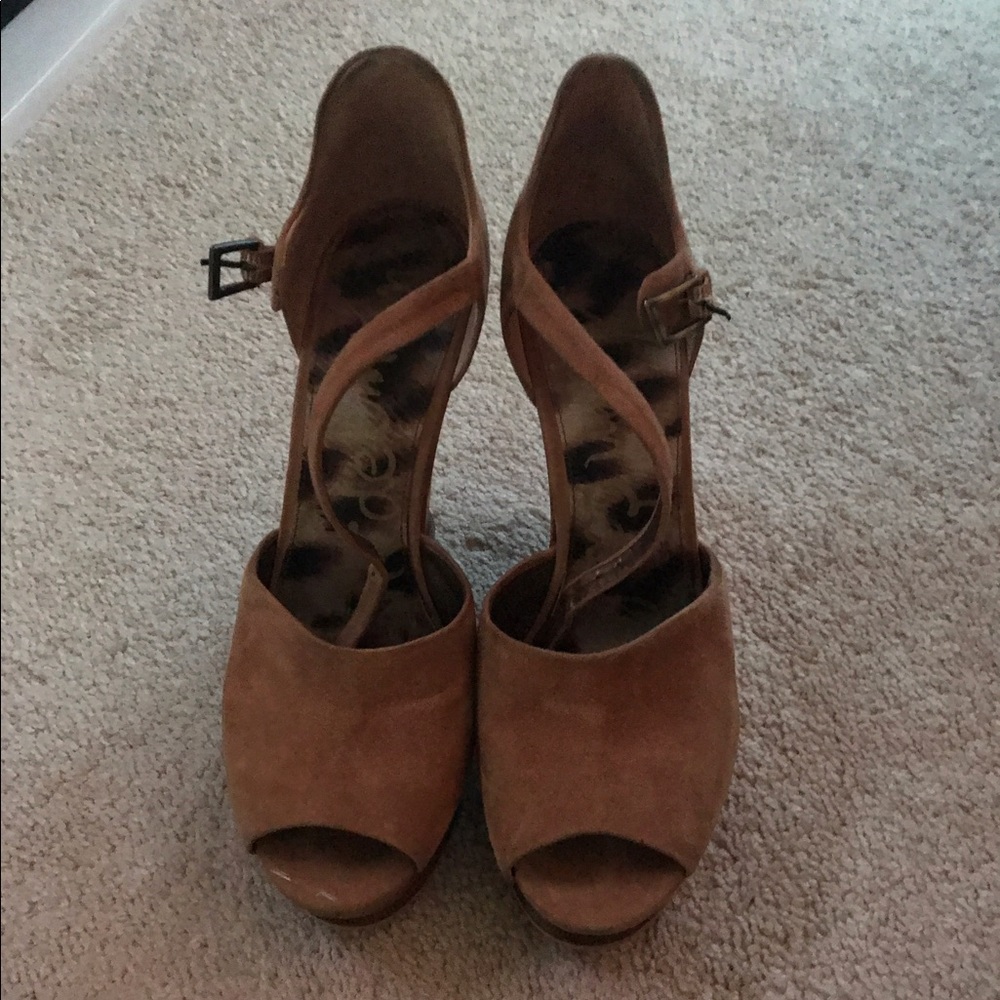 Sam Edelman open toe wedges Size 8
