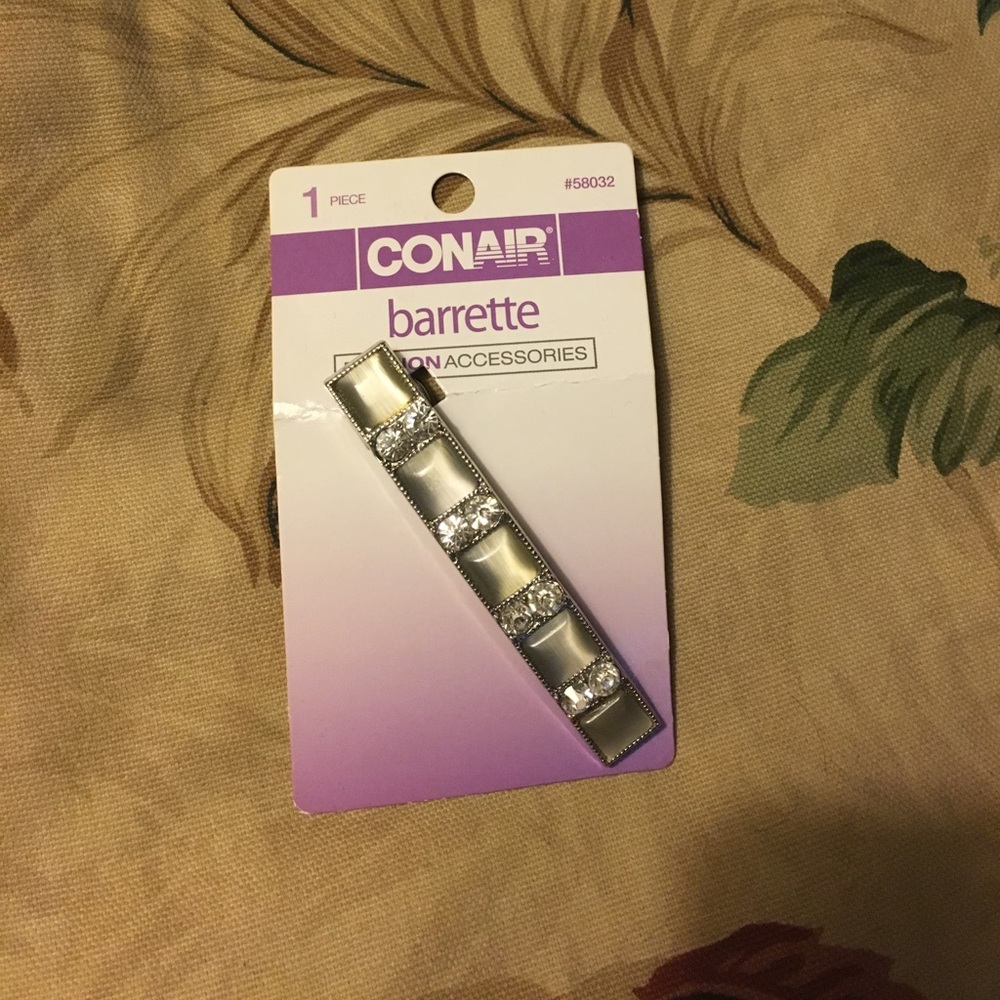 Silver barrette