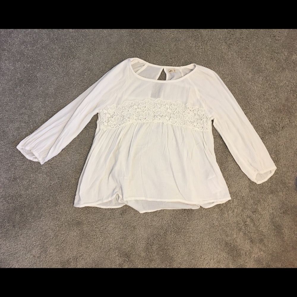 Hollister White Blouse
