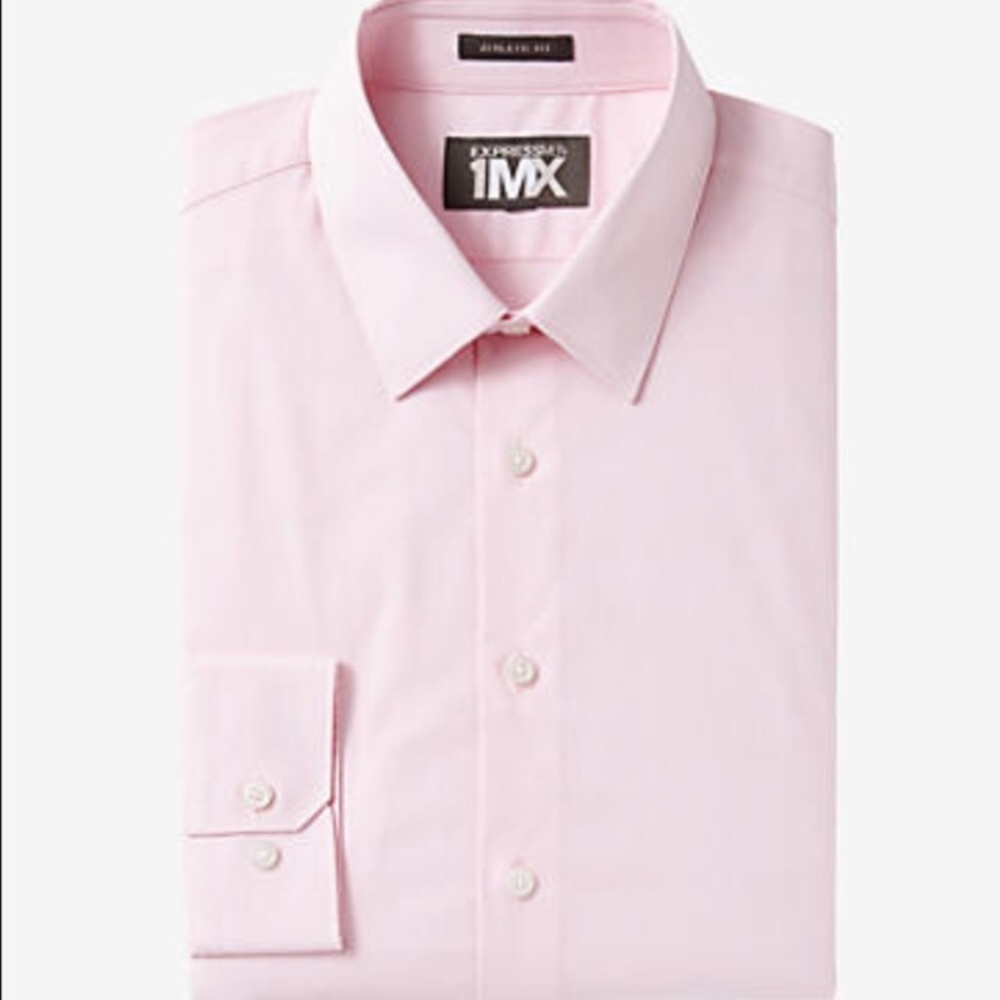 Extra slim fit pink dress shirt