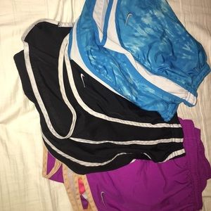 3 pairs of nike shorts