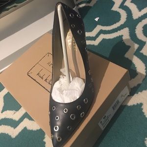 Nicole Miller Black w/ Grommets Heel