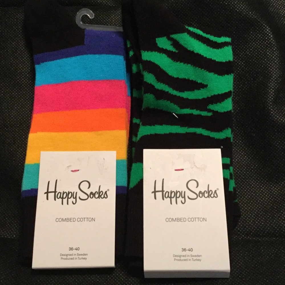 HAPPY SOCKS. women's 5 1/2-9 1/2 NWT