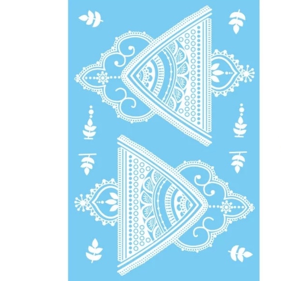 White Henna Temporary Tattoo - Picture 3 of 3