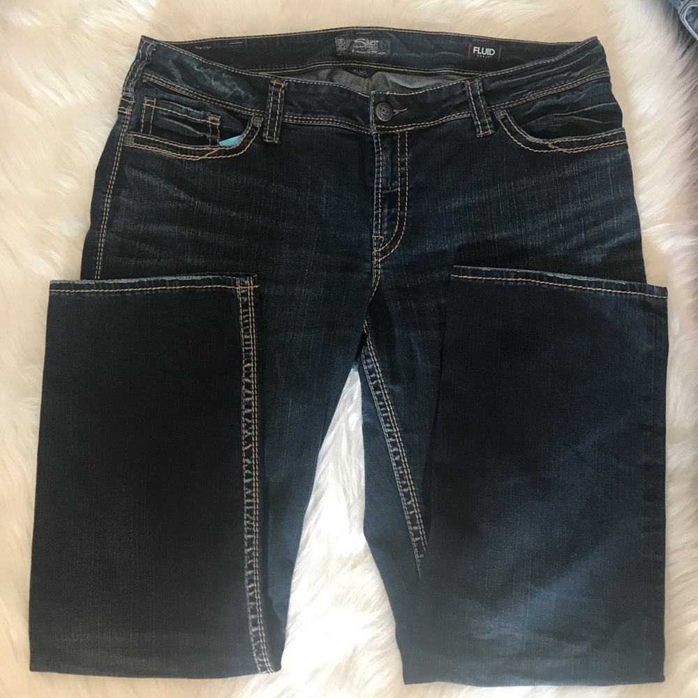 Silver jeans suki mid straight sz20/L30