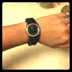 Black wrist watch