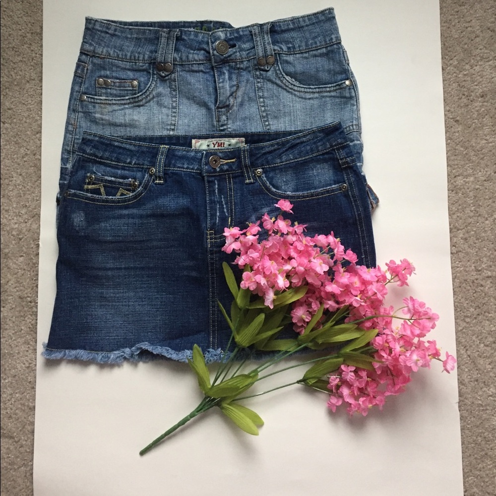 jean skirts!