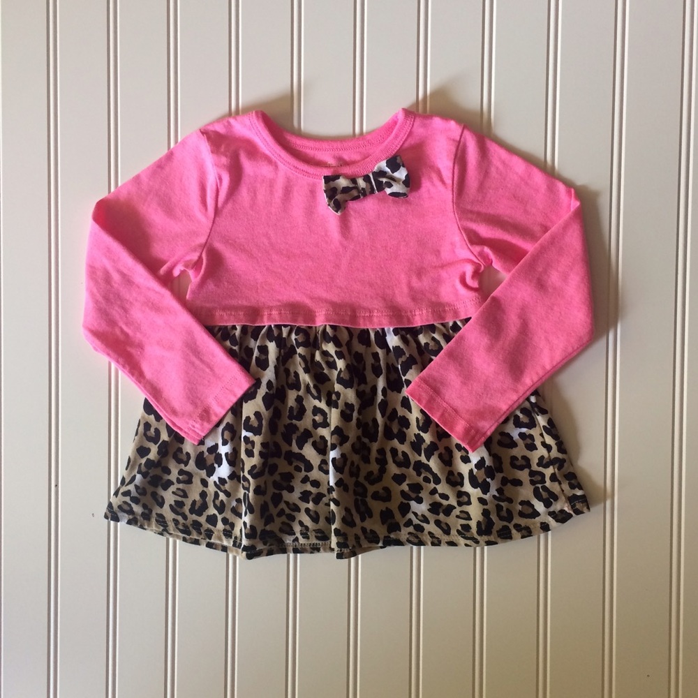 Garanimals Pink/Cheetah Print Dress, 24M