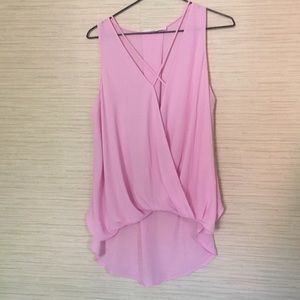 NWOT Flowy Pink Top