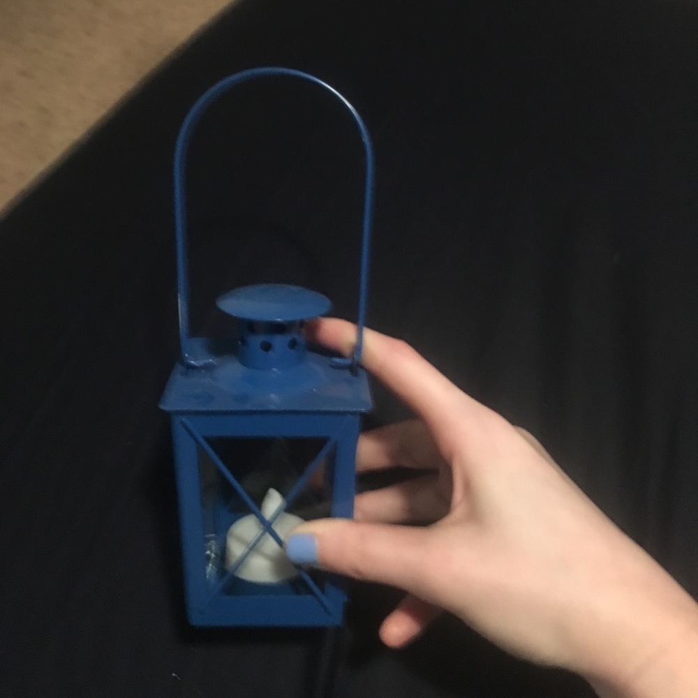 Small blue lantern