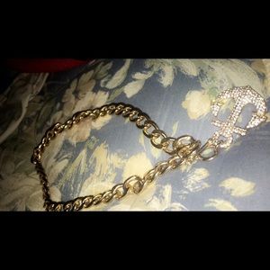 24k gold necklace with 14k Diamond.