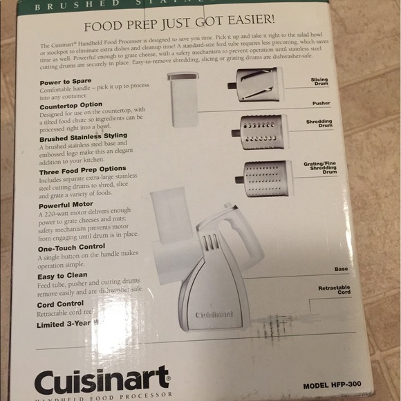 New Cuisinart food processor HFP 300 - Picture 3 of 3