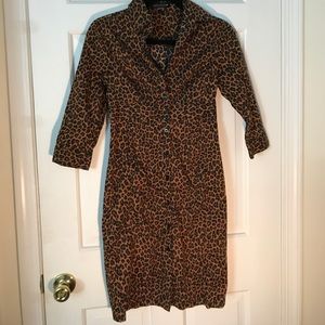 EXPRESS DESIGN STUDIO Leopard Cheetah Print Dress