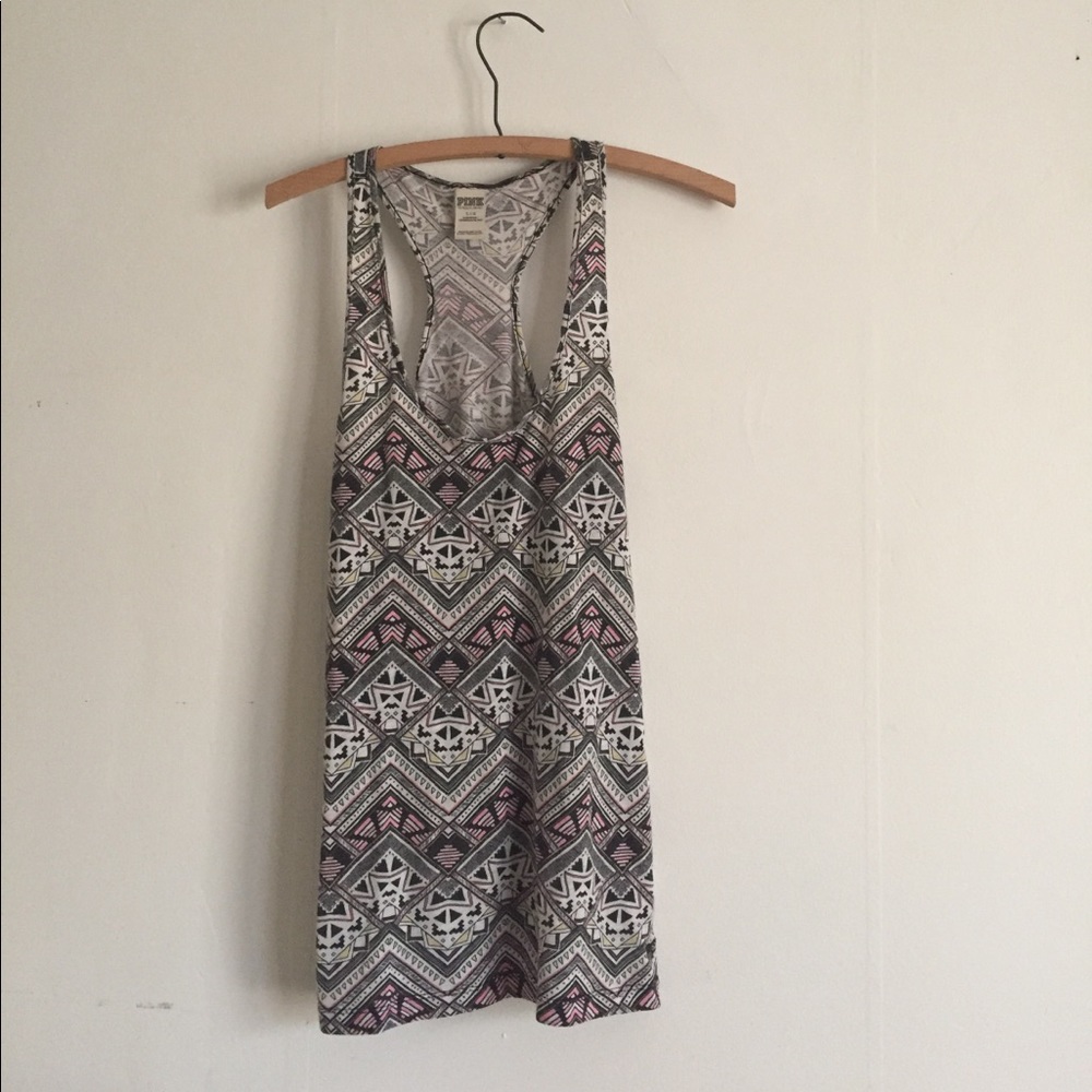 vs pink tribal tank