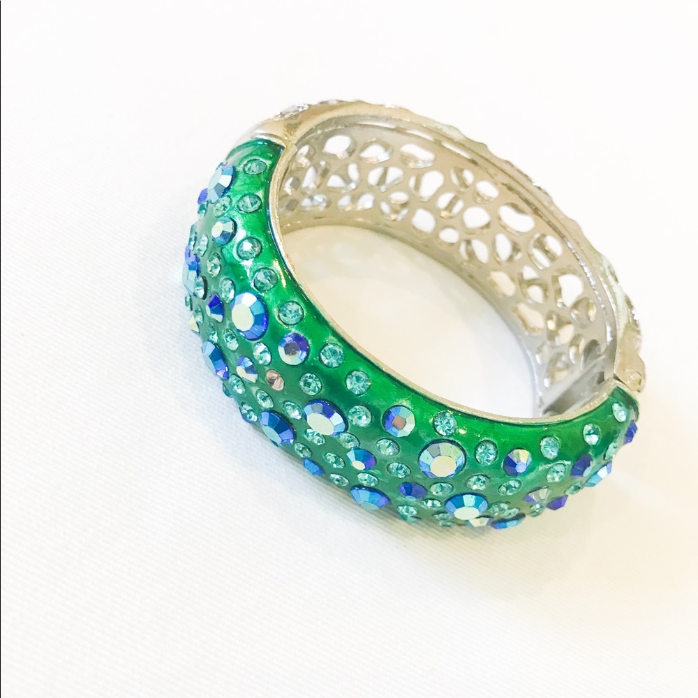 Sparkling Turquoise Crystal Bracelet