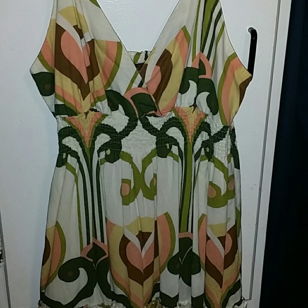 Color Pattern Sun Dress