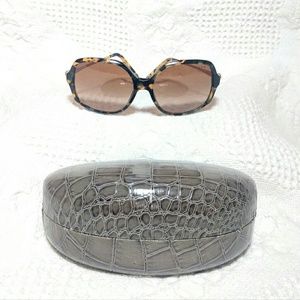Ralph Lauren oversized tortoise shell sunglasses