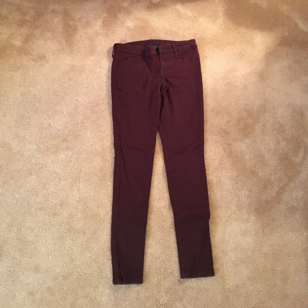 Mossimo Supply Co. maroon skinny jeans
