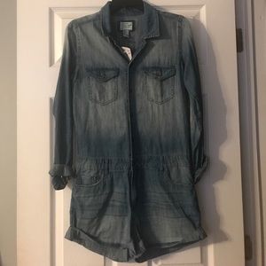 Denim Long sleeve Jumpsuit