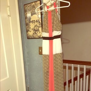 Color block maxi sun dress.