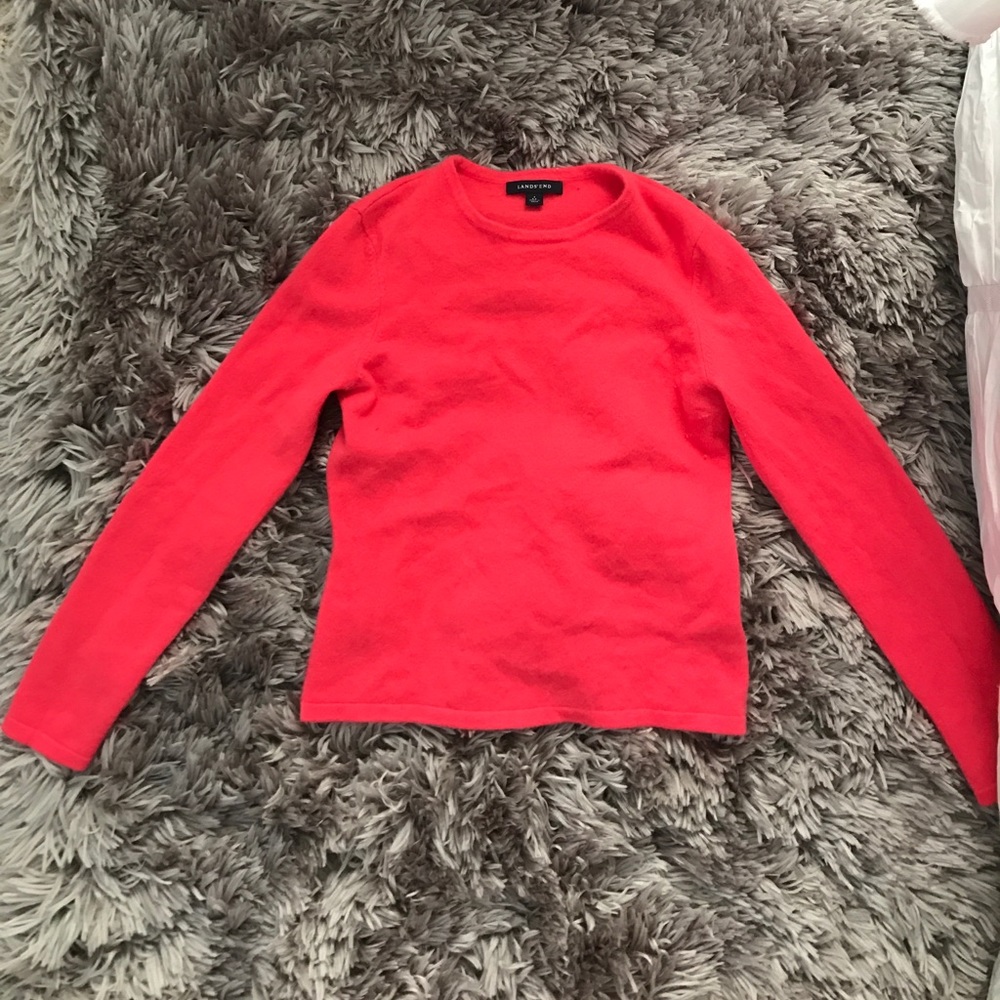 Land's End • hot pink pullover