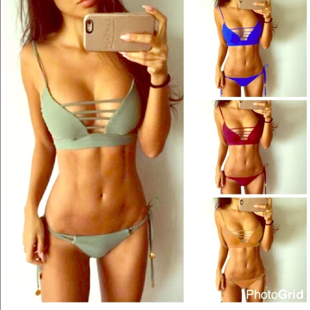 Bonita Bikini - olive green - Size small