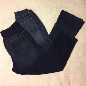 2 pairs Old Navy Maternity Jeans size 12 LIKE NEW!