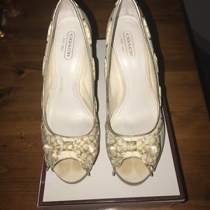 Coach wedges size 8.5