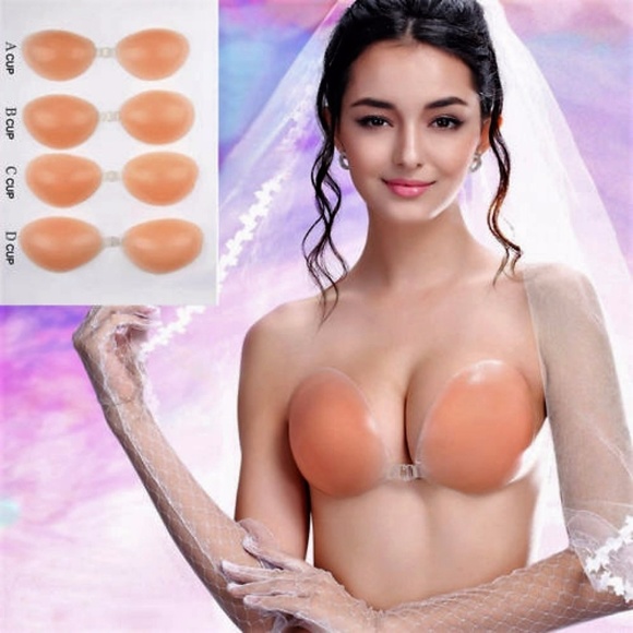 ❤️Silicone Adhesive Stick-On Bra -C Cup - Reusable - Picture 4 of 4