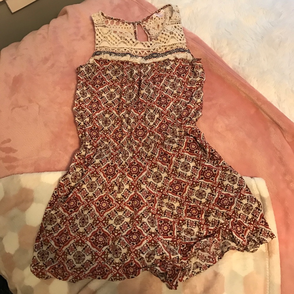 Patterned romper