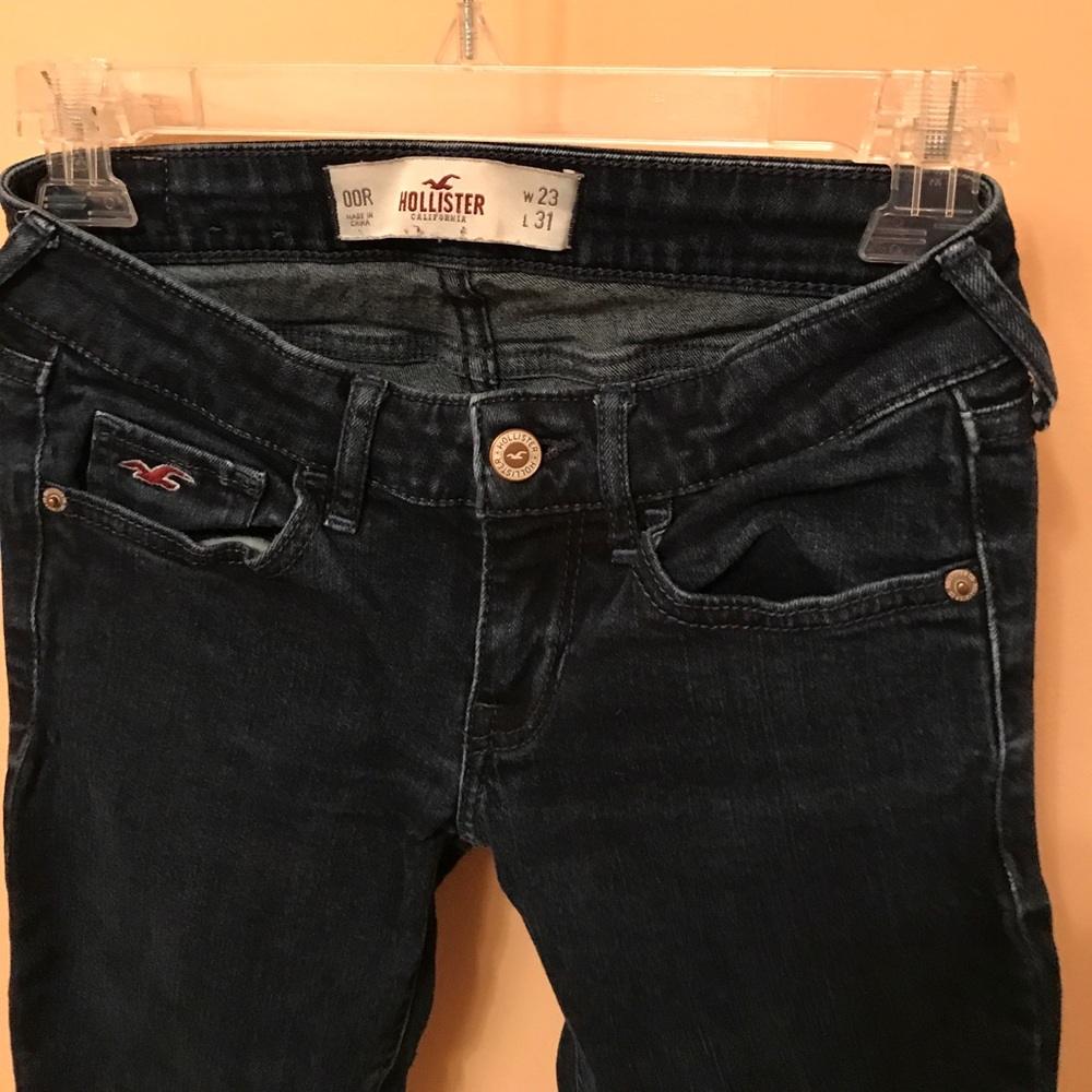 Hollister dark blue denim skinny jeans