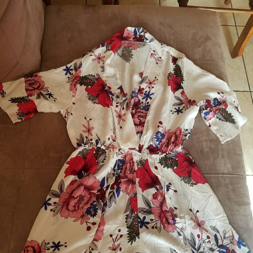 Floral Print Romper