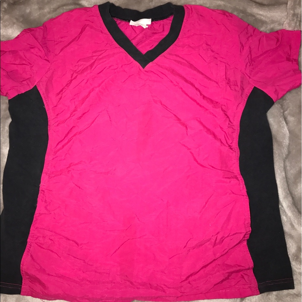 Hot pink scrub top