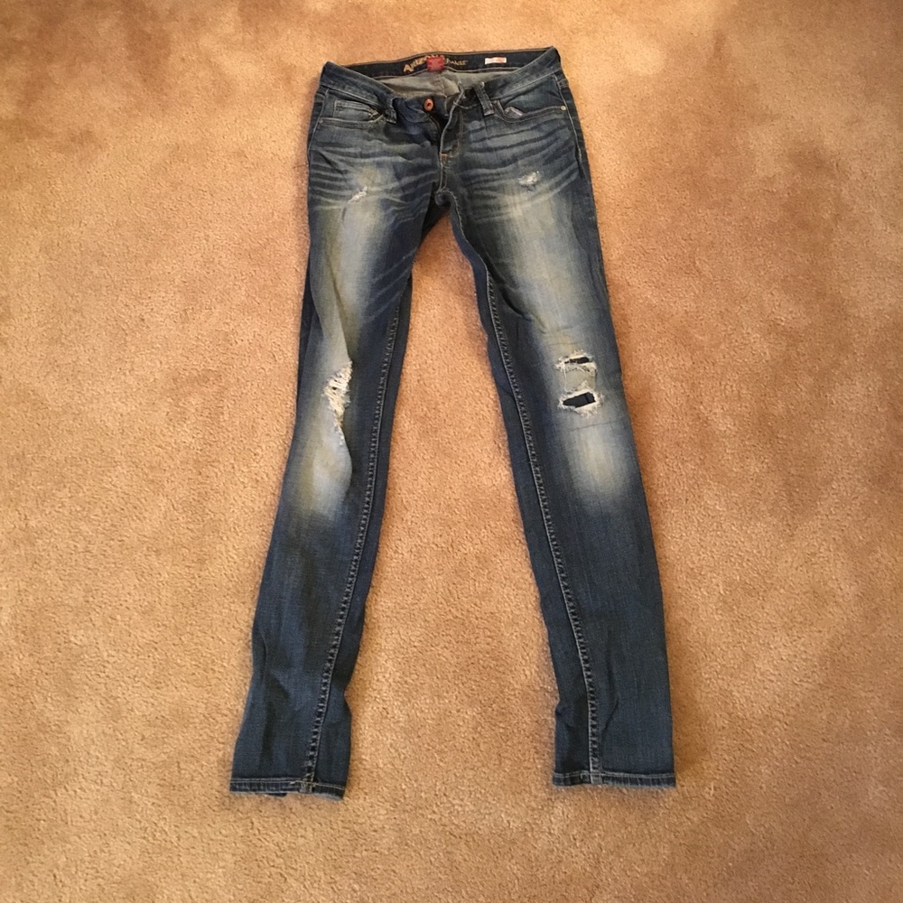 Arizona distressed super skinny jeans