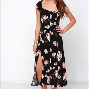Monk Pink floral maxi XS