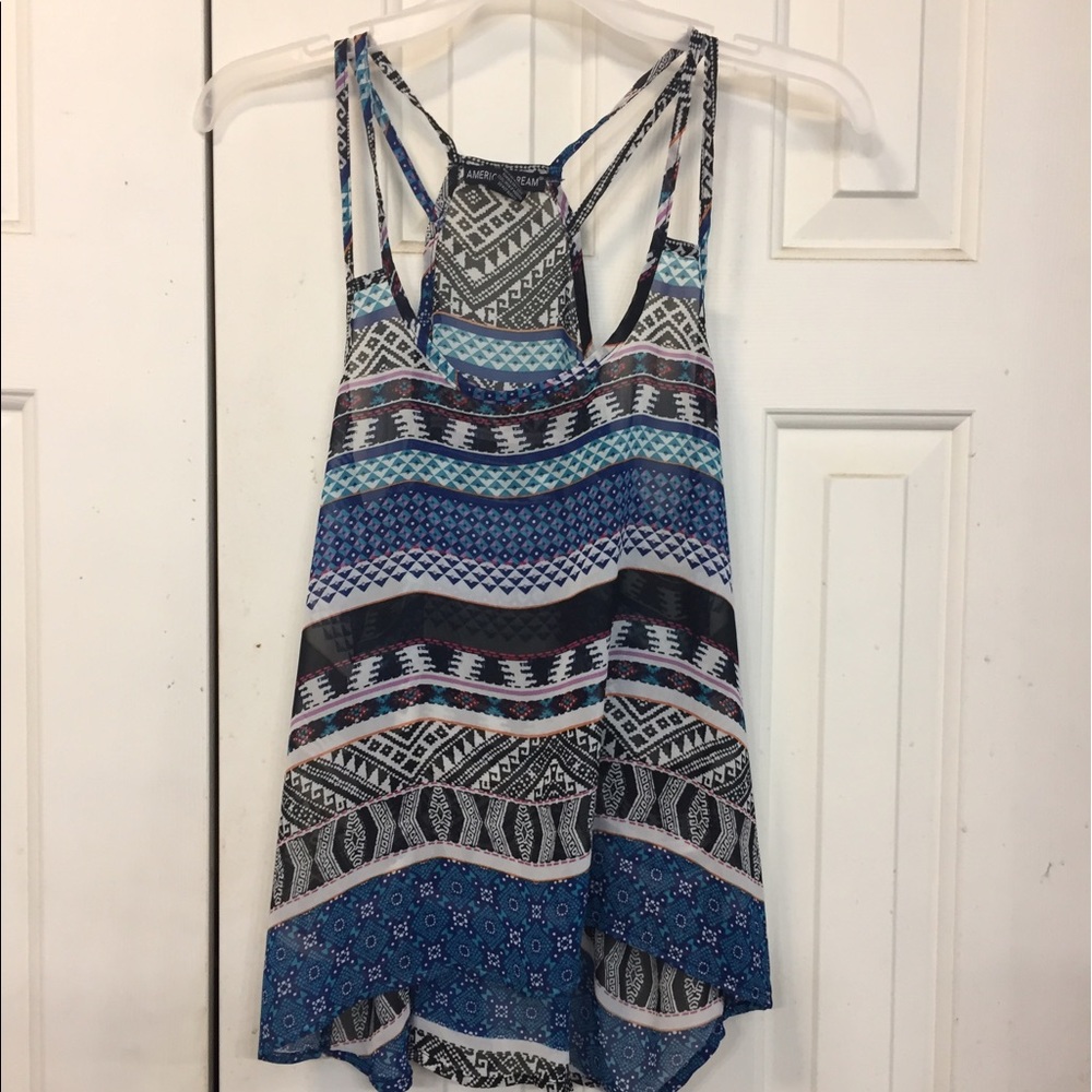 America Dream spaghetti strap top