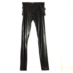 bebe Black Leggings With Lace Up Sides🔥🔥