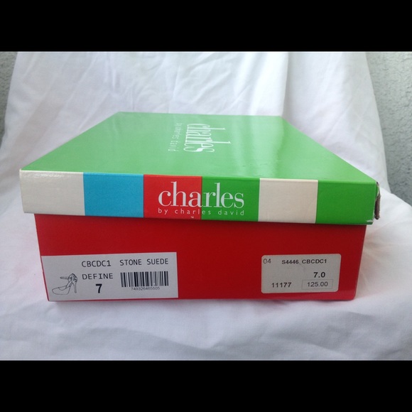 Charles David Suede Stiletto Platform High Heel - Picture 5 of 5