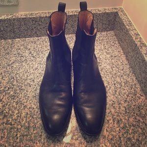 Black Saks Fifth Avenue Ankle Boots