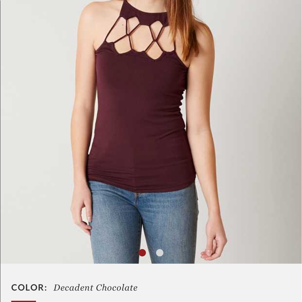 Bke red maroon tank top