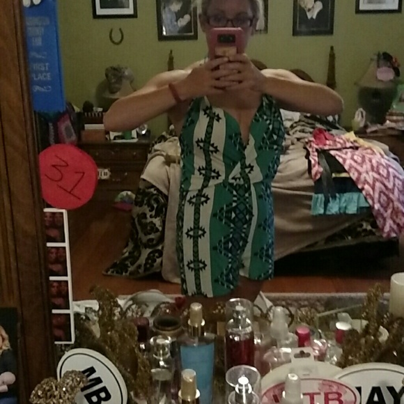 Aztec green romper - Picture 2 of 4