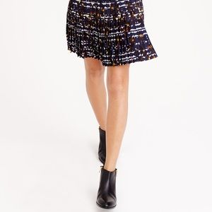 J.Crew pleated lattice skirt in hidden floral