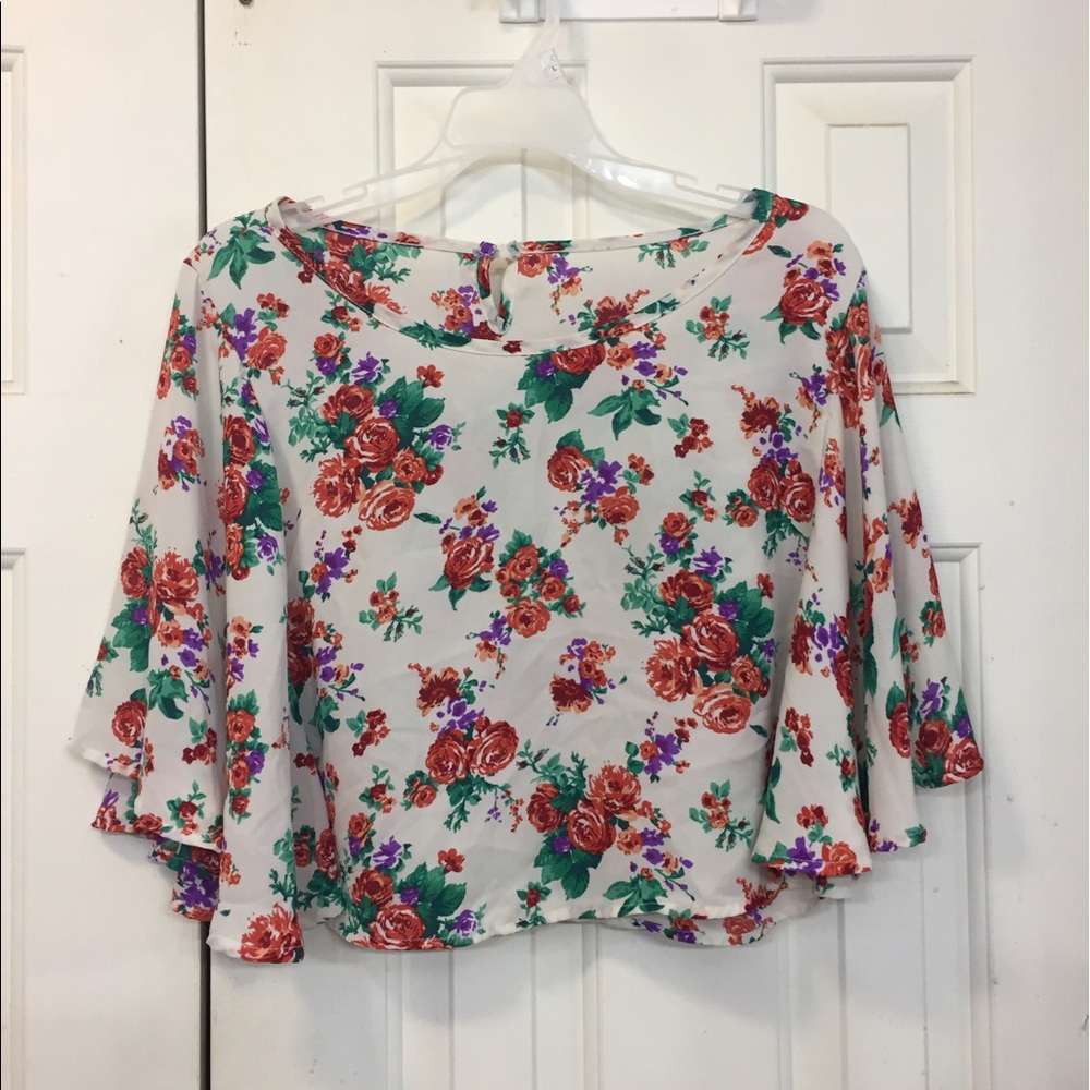 Floral crop top