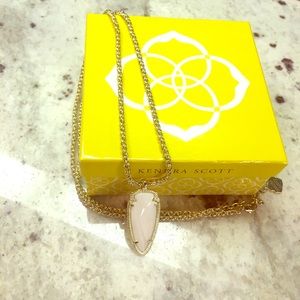 Kendra Scott Kimmy Necklace Gold/White