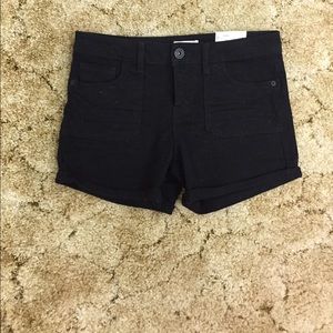 Black Midi shorts