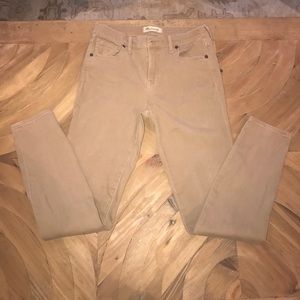 Madewell High Riser Skinny Jeans tan