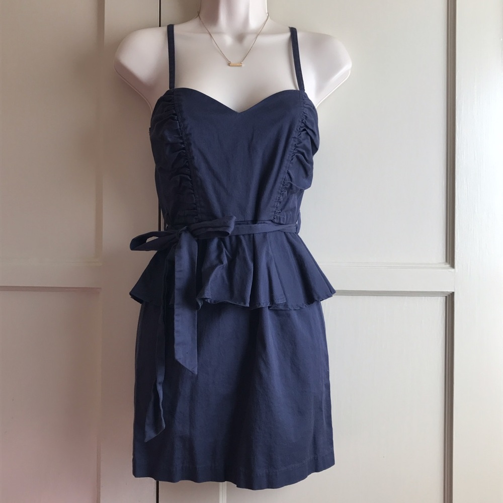Forever 21 peplum dress with tie